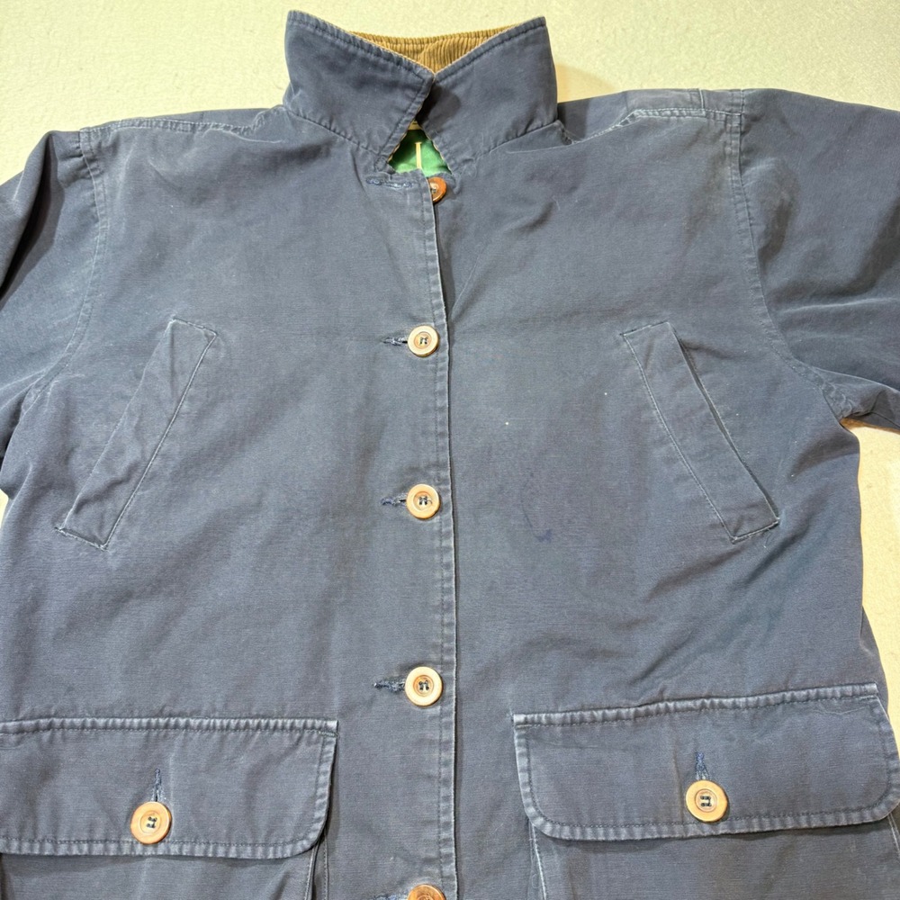 Larry Levine Sport Navy‎ Cotton Utility Field Jacket Mens M